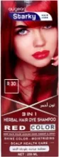 Starky Herbal Hair Dye Shampoo 3 in 1 Red Shine Color: Natural Red Hair & Nourished Locks