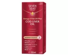 Seven Seas Omega-3 Fish Oil plus Cod Liver Oil Maximum Strength Liquid