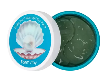 Farmstay White Pearl Hydrogel Eye Patch :Illuminate and Hydrate